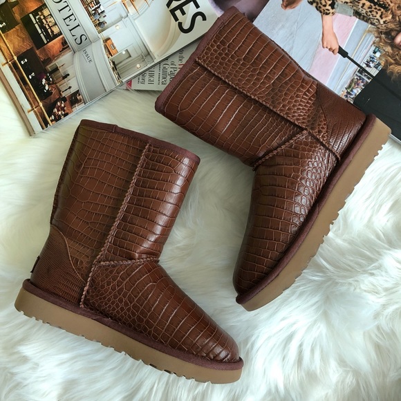 UGG Shoes - UGG Classic Short Croc Embossed Boot
